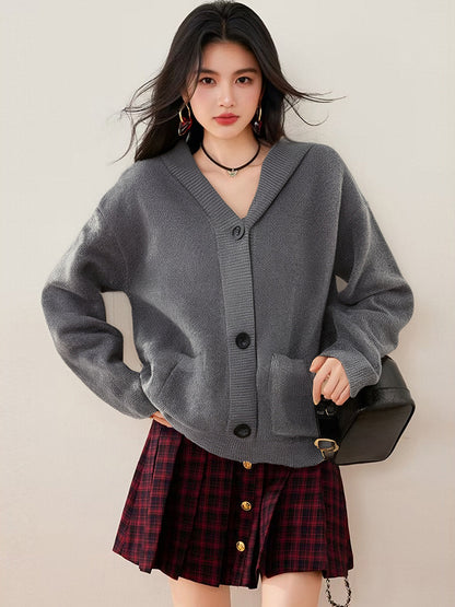Fashion Style Long Sleeve  Closure TypeZipper  Collar TypeHooded  SilhouetteKnit Cardigan Coat